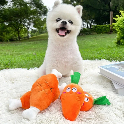 Orange Carrot Shape Pet Toy