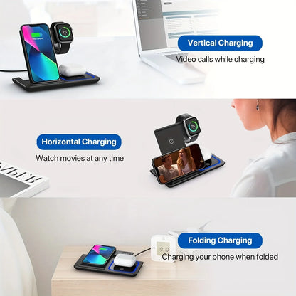 Wireless Charger 3 in 1 For iPhone