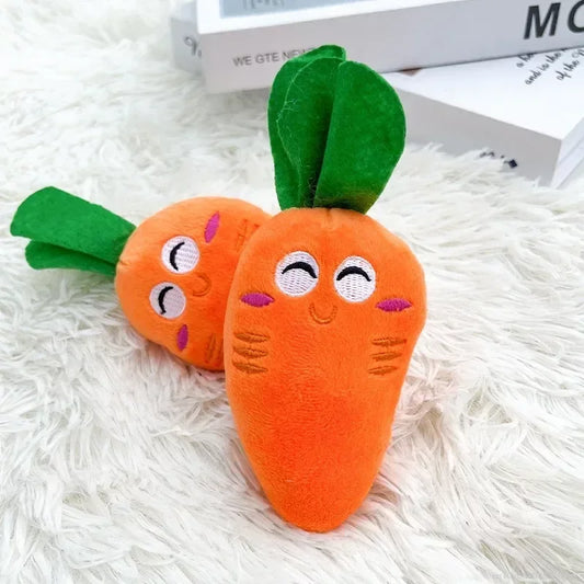 Orange Carrot Shape Pet Toy