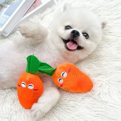 Orange Carrot Shape Pet Toy