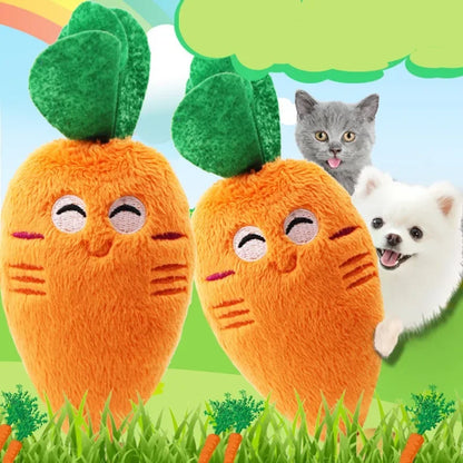 Orange Carrot Shape Pet Toy