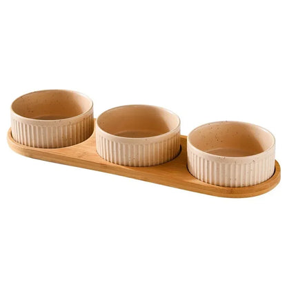 Nordic Ceramic Pet Bowl Set